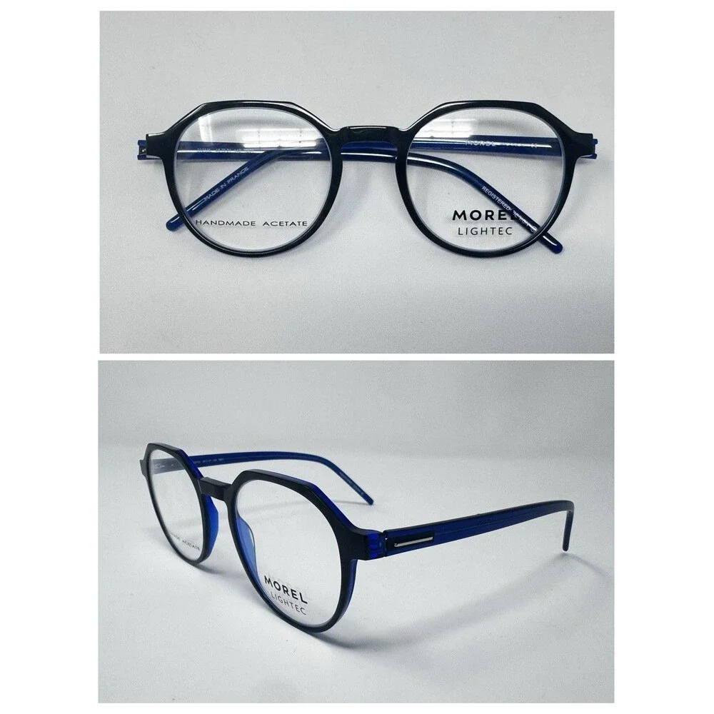 Morel Lightec 30255L 48-21-140 Eyeglass Frames Blue France